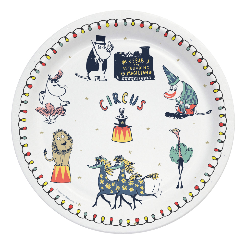 Mumin Papptallrikar 12 st - Cirkus