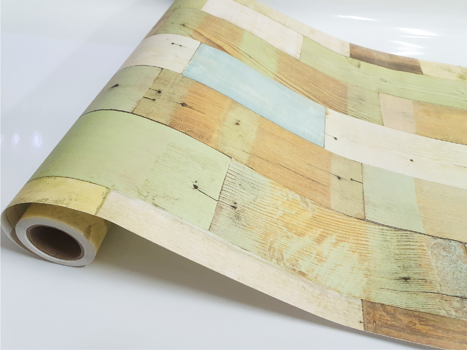 Shabby trä Dekorplast 50 cm bredd Löpmeter - 4