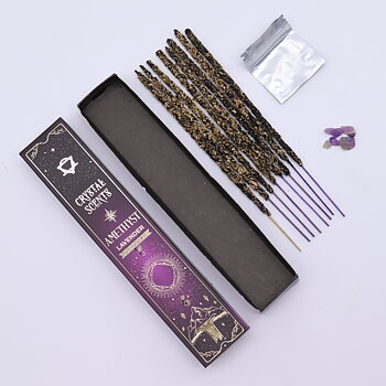 Ametistkristall Smudge Rökelse  - Lavendel