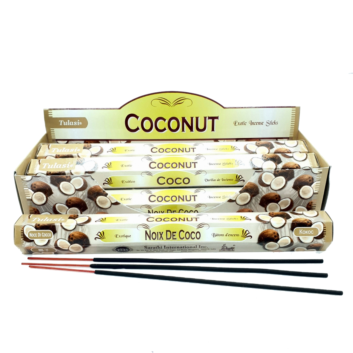 Tulasi Cocos  Rökelse - Hexagon packet