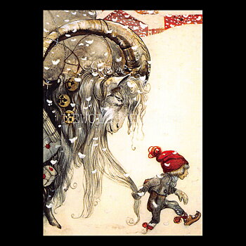 John Bauer - Julbocken 1917 Nr: 2 - Vykort A6 - 1851