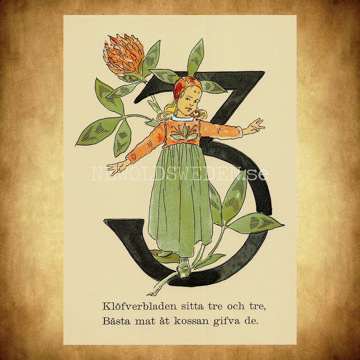 Blomstersiffor TRE - Ottilia Adelborg - 400 - 2