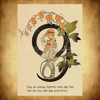 Blomstersiffor NIO - Ottilia Adelborg - 400