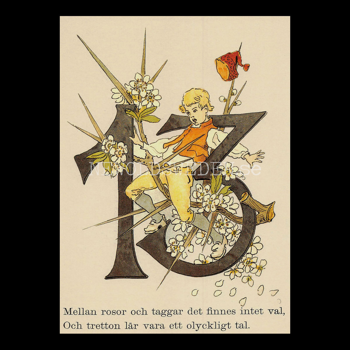 Blomstersiffor TRETTON - Ottilia Adelborg - 400
