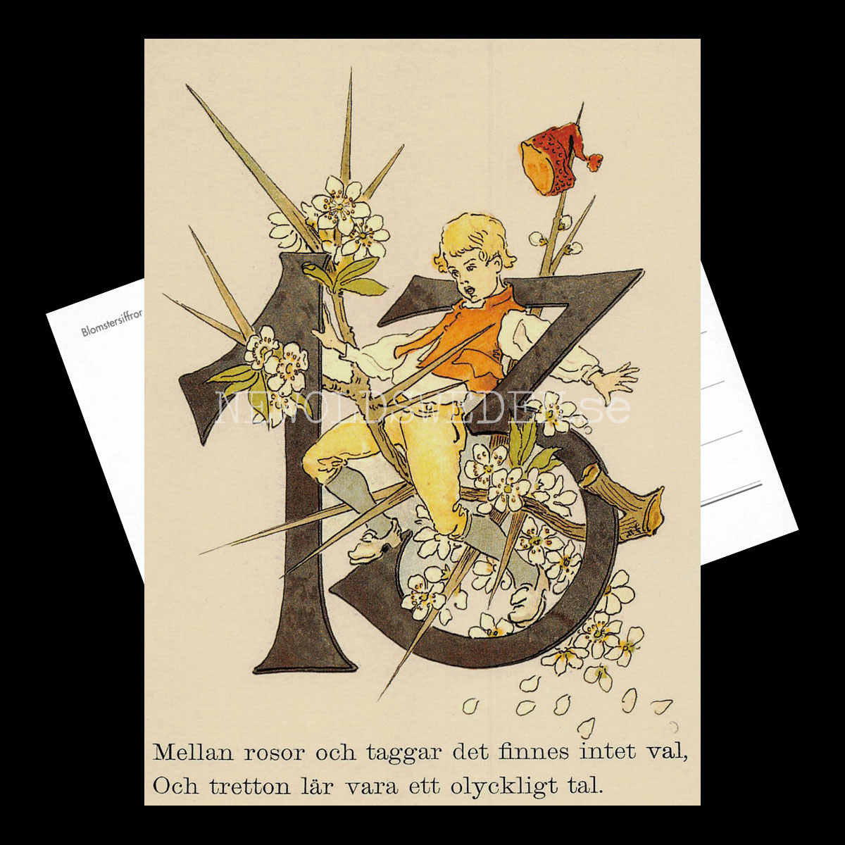 Blomstersiffor TRETTON - Ottilia Adelborg - 400 - 3