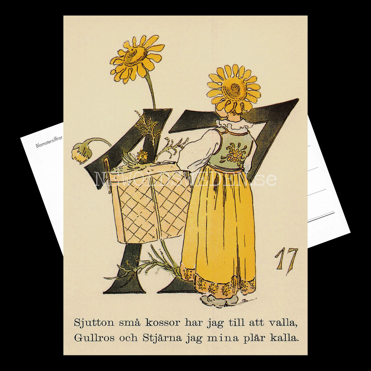 Blomstersiffor SJUTTON - Ottilia Adelborg - 400 - 3