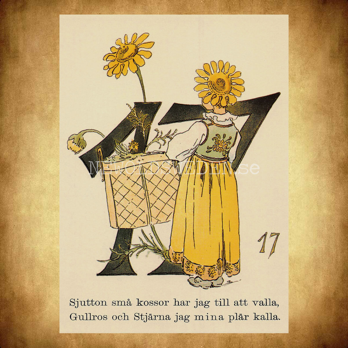 Blomstersiffor SJUTTON - Ottilia Adelborg - 400 - 2