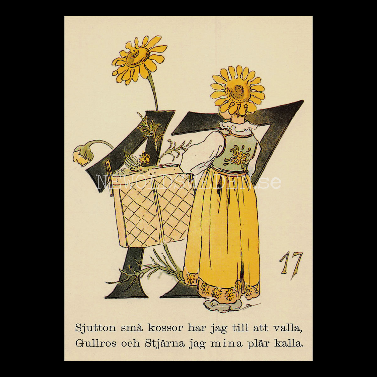 Blomstersiffor SJUTTON - Ottilia Adelborg - 400