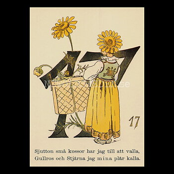 Blomstersiffor SJUTTON - Ottilia Adelborg - 400