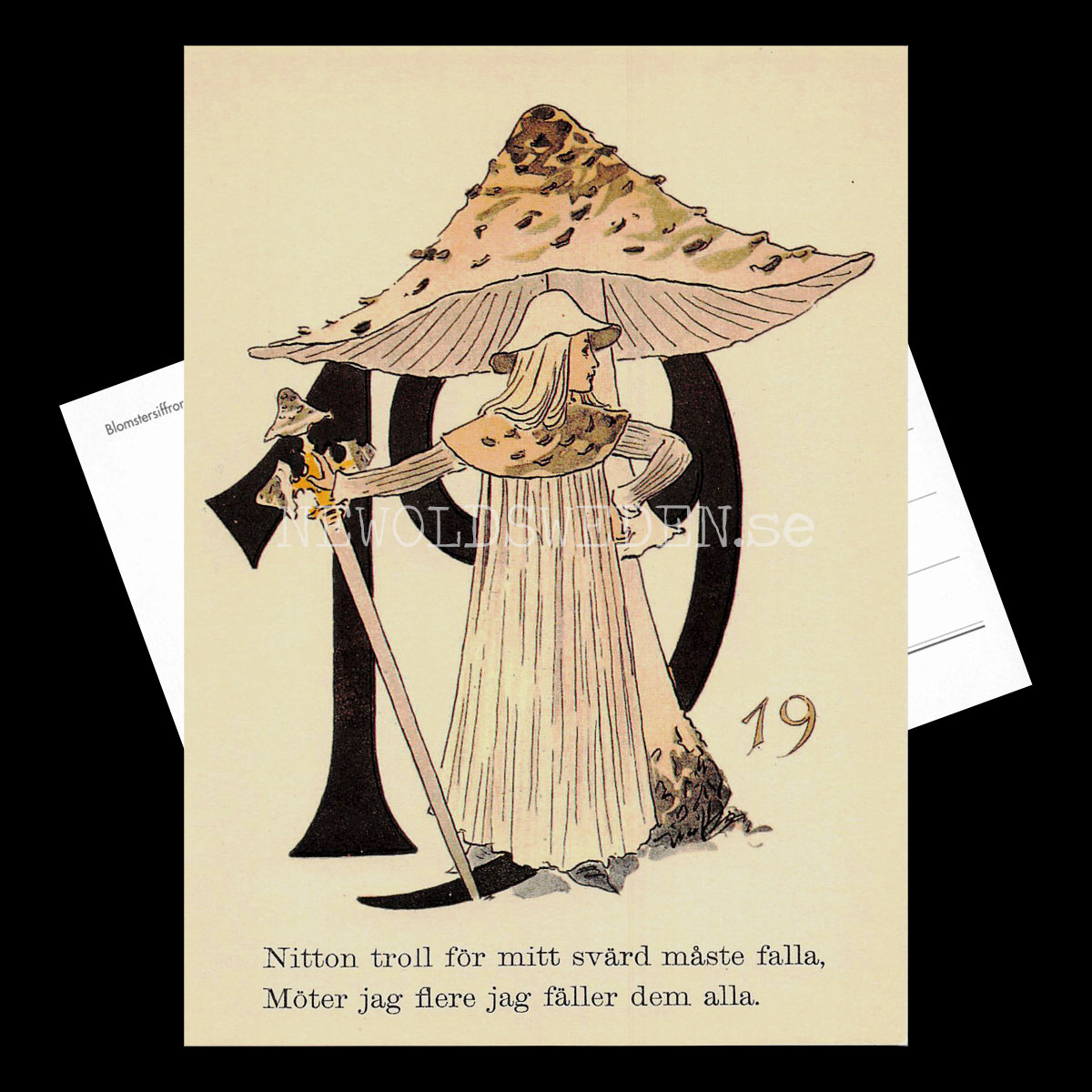 Blomstersiffor NITTON - Ottilia Adelborg - 400 - 3