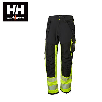 Käsityöhousut Helly Hansen ICU Stretch Class 1 Musta / Keltainen