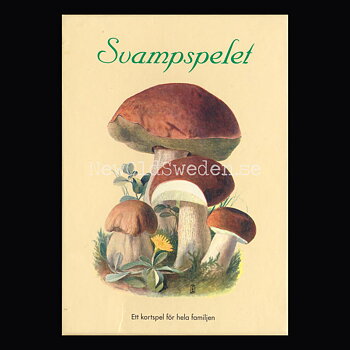 Svenska Svampar - E. Gramberg - kortspel