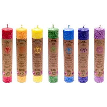 Candles Chakras 7 Pieces -- 21X2.2 Cm