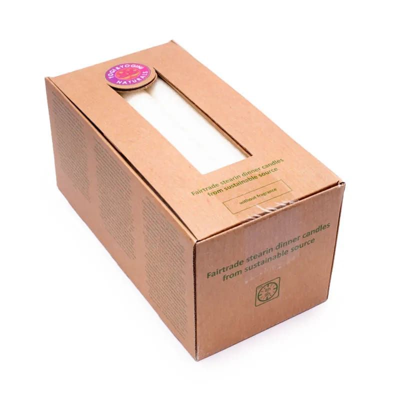 Doftfritt middagsljus vitt stearin  -- 23X2 Cm - 25 St. - 3
