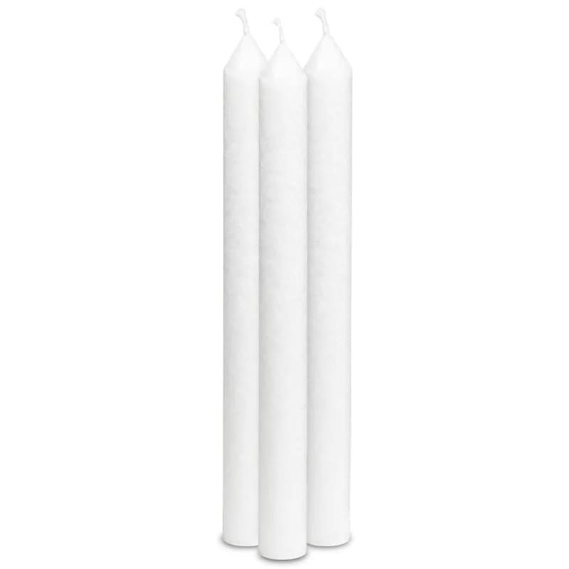 Doftfritt middagsljus vitt stearin  -- 23X2 Cm - 25 St.