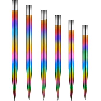 Mission Dartpoints Glide Rainbow 30mm