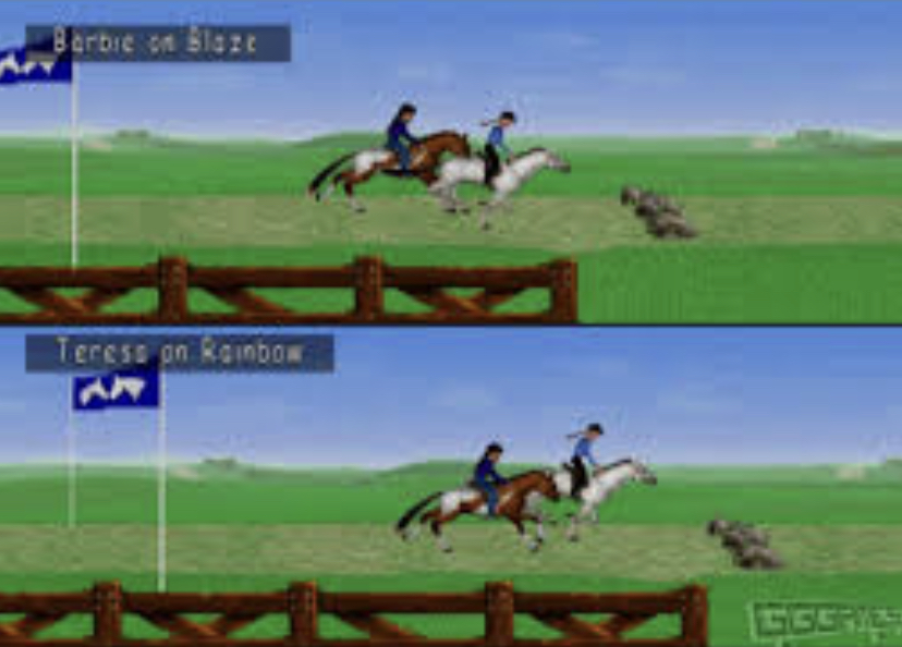 Barbie race & hide - PS1 - 2
