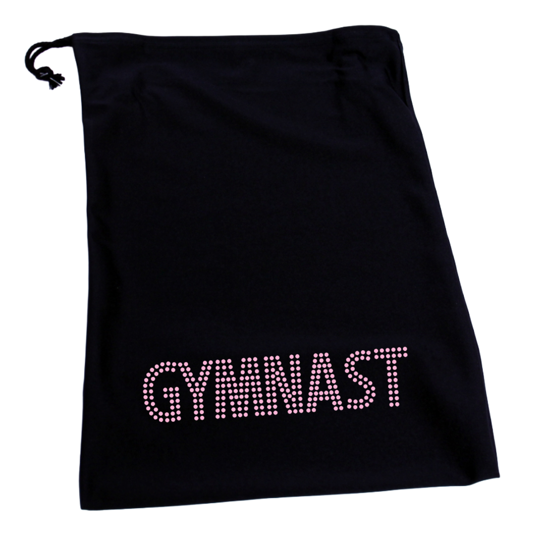 Barr- och gympapåse med vita eller rosa stenar