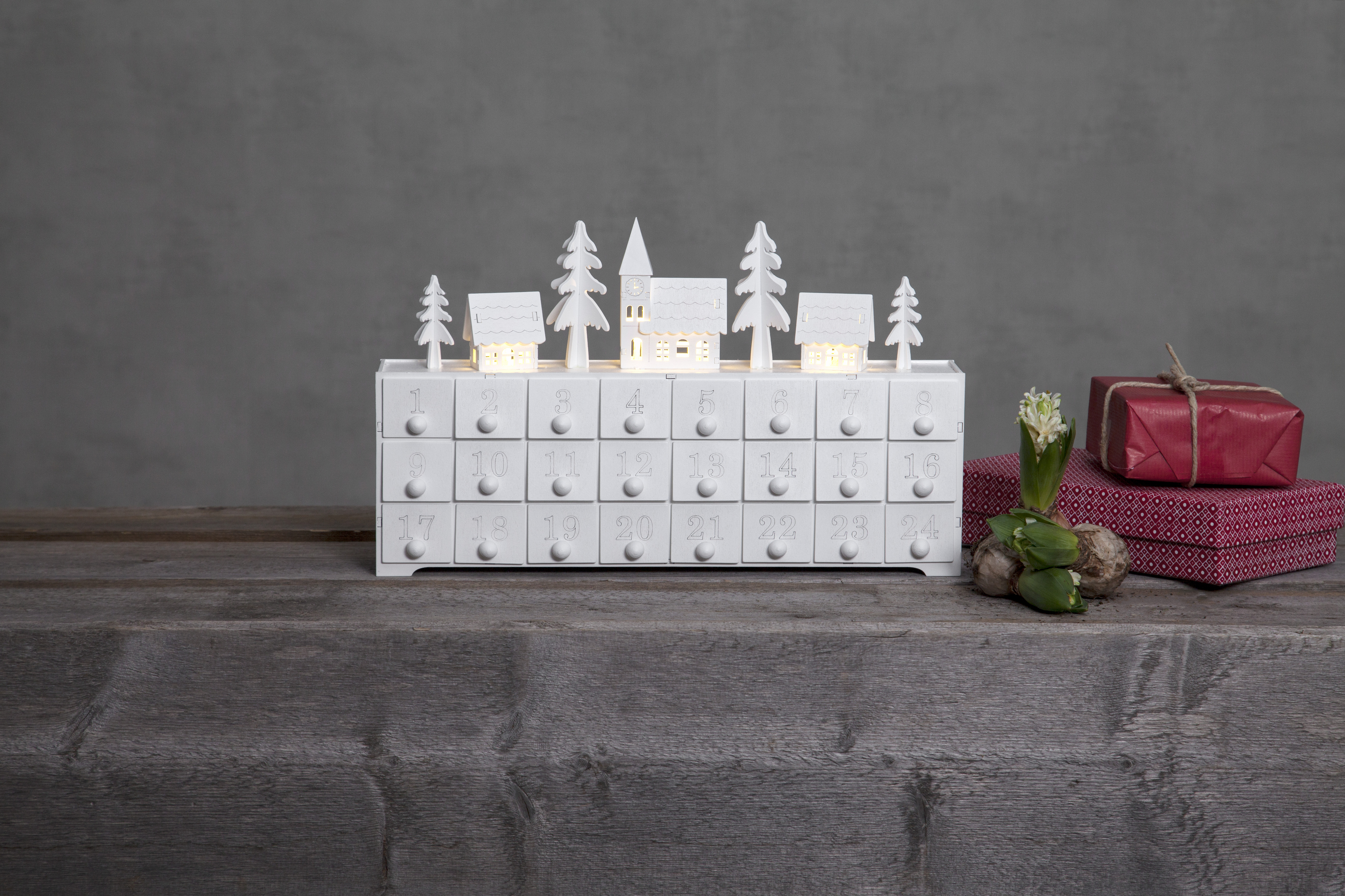 Advent calendar - Calendar with 24 boxes
