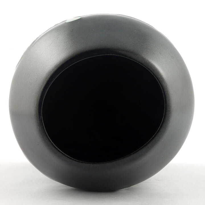 リサラーソン VARIETE シリーズ    馬と馬乗り  黒い花瓶 Vase  1956年 (16 cm) 