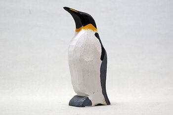 Emperor Penguin Wood 14x5x6 cm