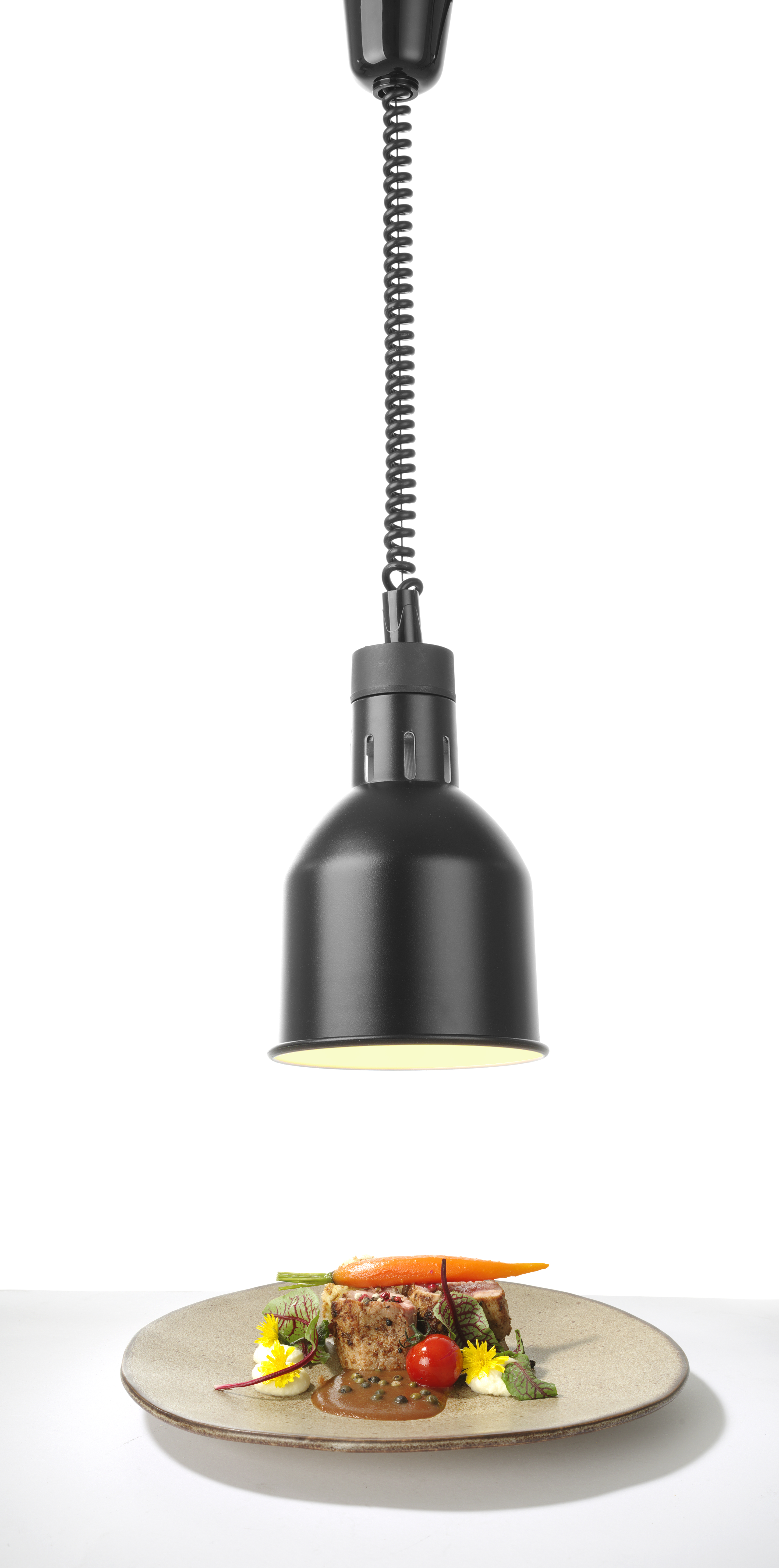 Rise and fall heat lamp, black - 3