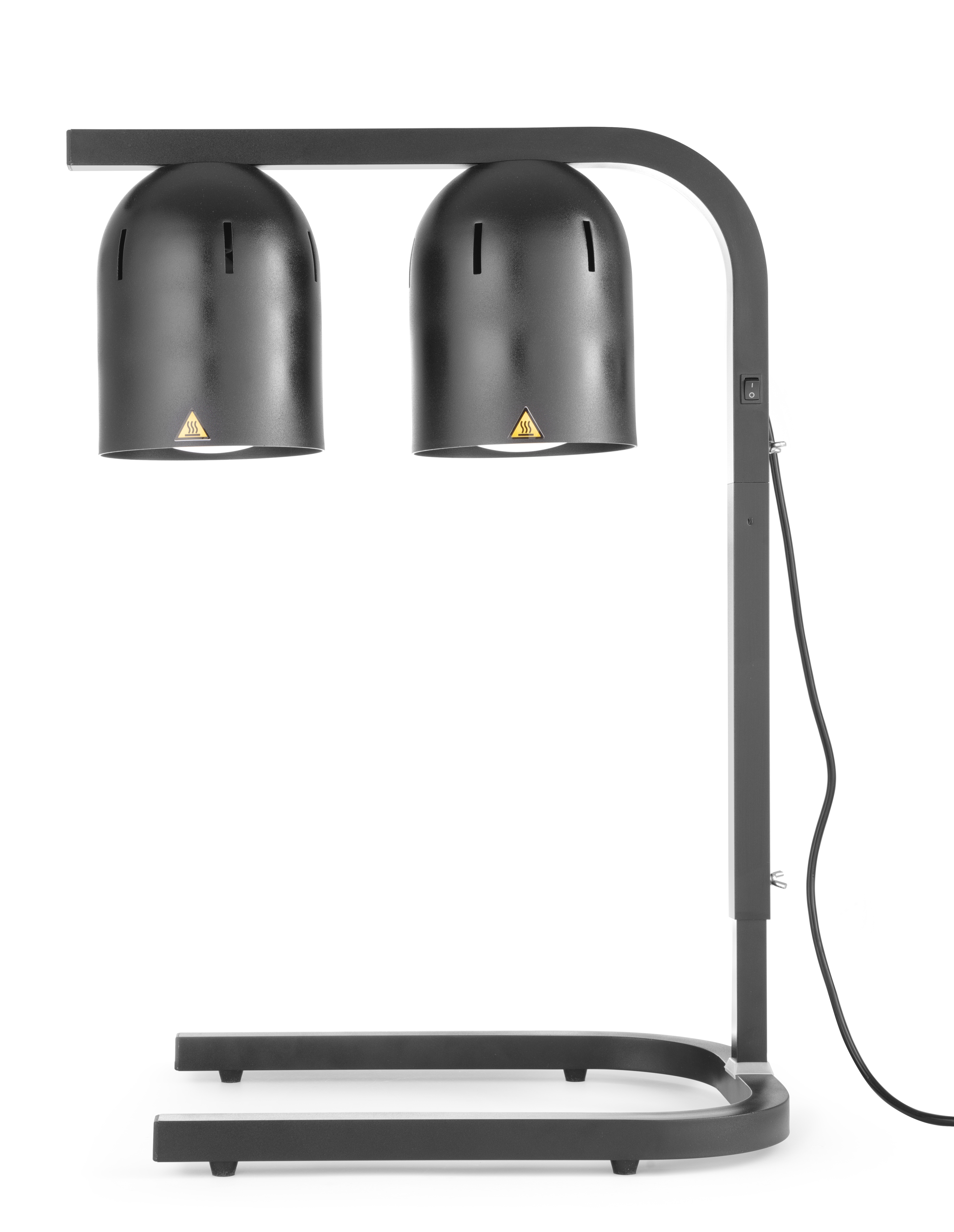 Värmestation med 2 lampor, svart