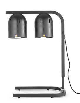 Värmestation med 2 lampor, svart