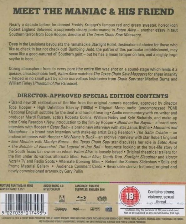Eaten Alive (ej svensk text) (Blu-ray) - 2