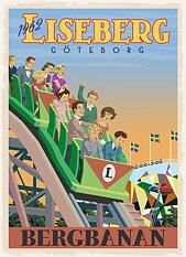  Liseberg Bergbanan Poster 50x70 cm