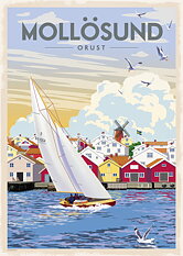 Mollösund Poster 50x70 cm