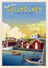 Gullholmen Poster 50x70 cm