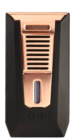 Colibri Slide Double Torch Lighter med inbyggd cigarrborr Rosegold