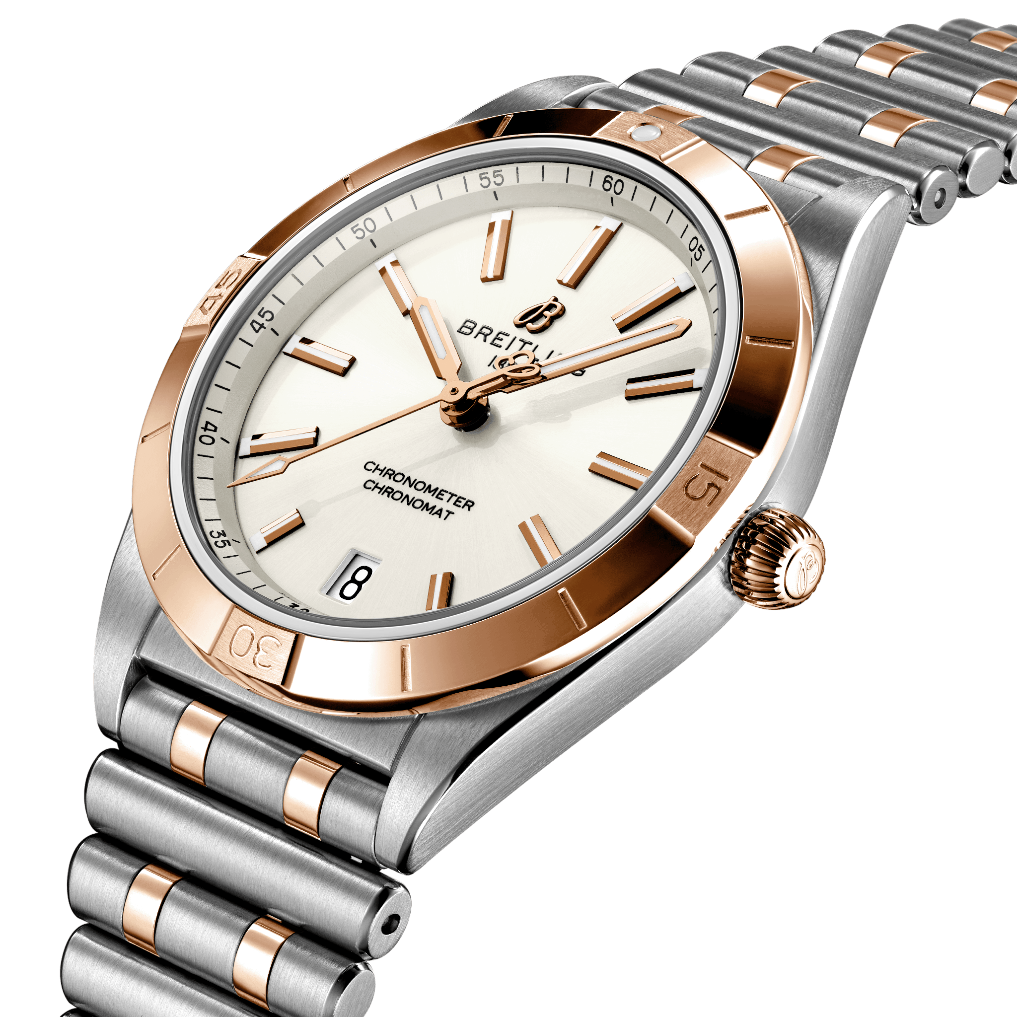 Breitling U10380101A1U1 Breitling Chronomat 36 stål och 18 K roséguld profil