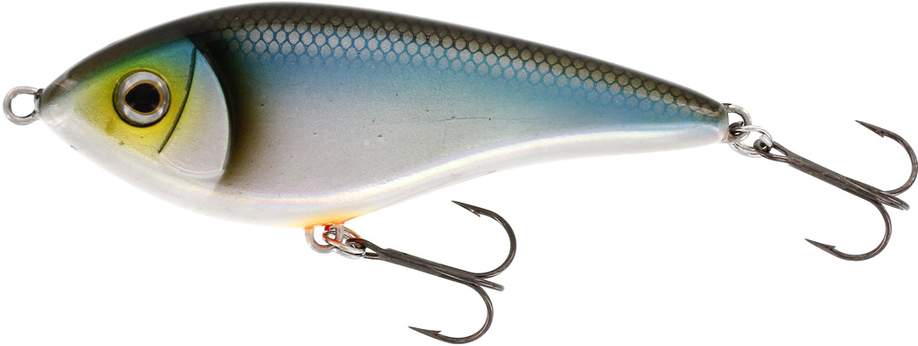 westin swim 12cm 53g suspending is a really good swimbait for big pike. blueback