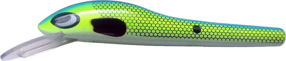 Wiggtac 140mm 27g trolling wobble that dives down to 4 meters deep