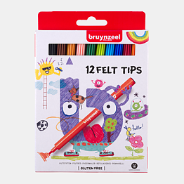 Bruynzeel Kids Felt Tips Wallet 12