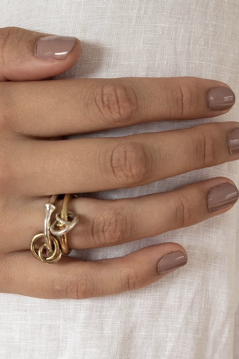Annica Vallin - Bone Ring Guld - 2