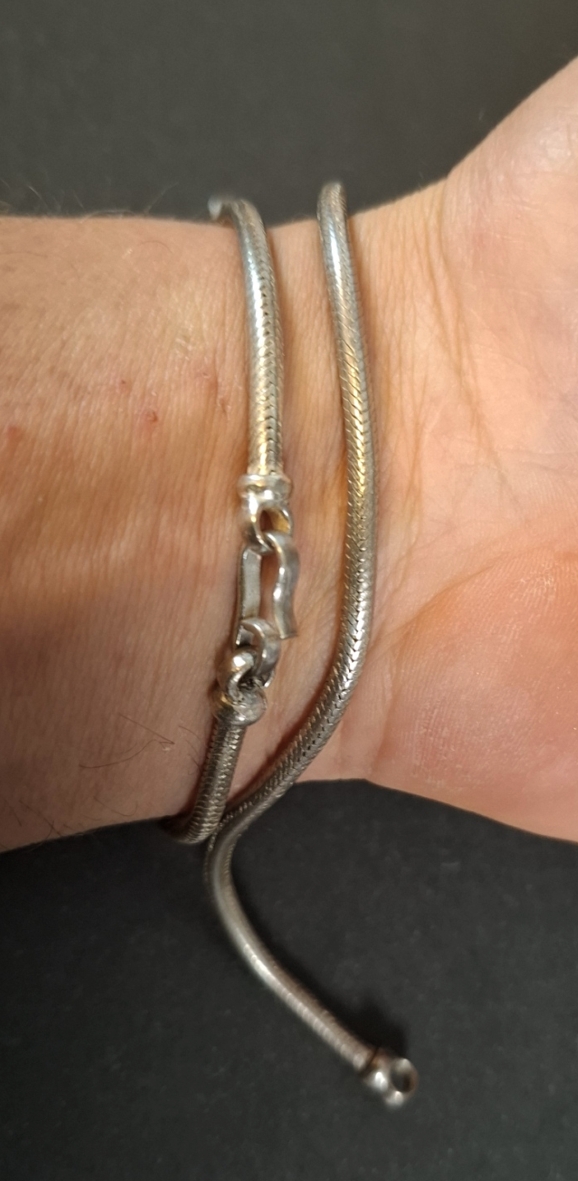 Vintage Silver Ormlänk Armband - 3