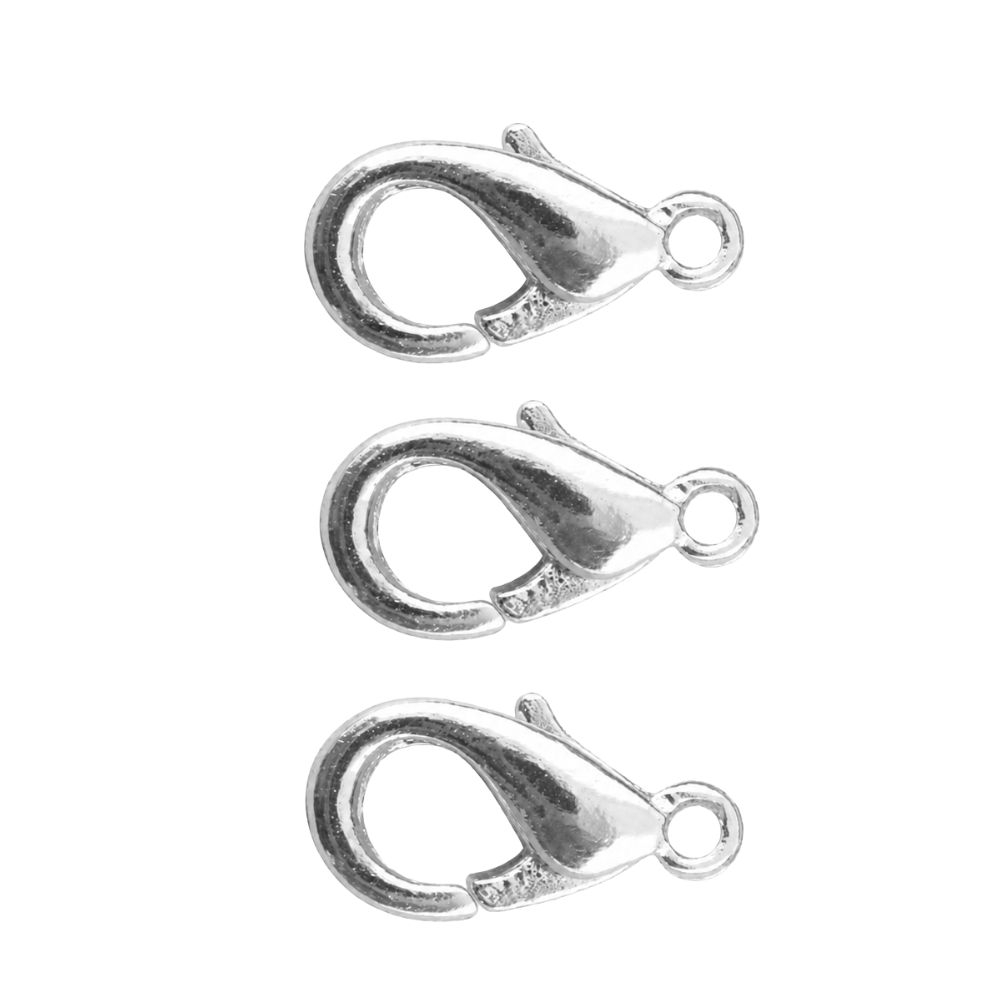 Lobsterlås 18 mm silverfärgat 3-pack