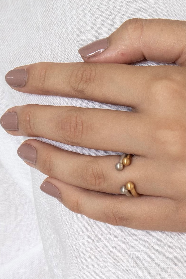 Annica Vallin - Temple Bar Ring Silver & Guld - 2