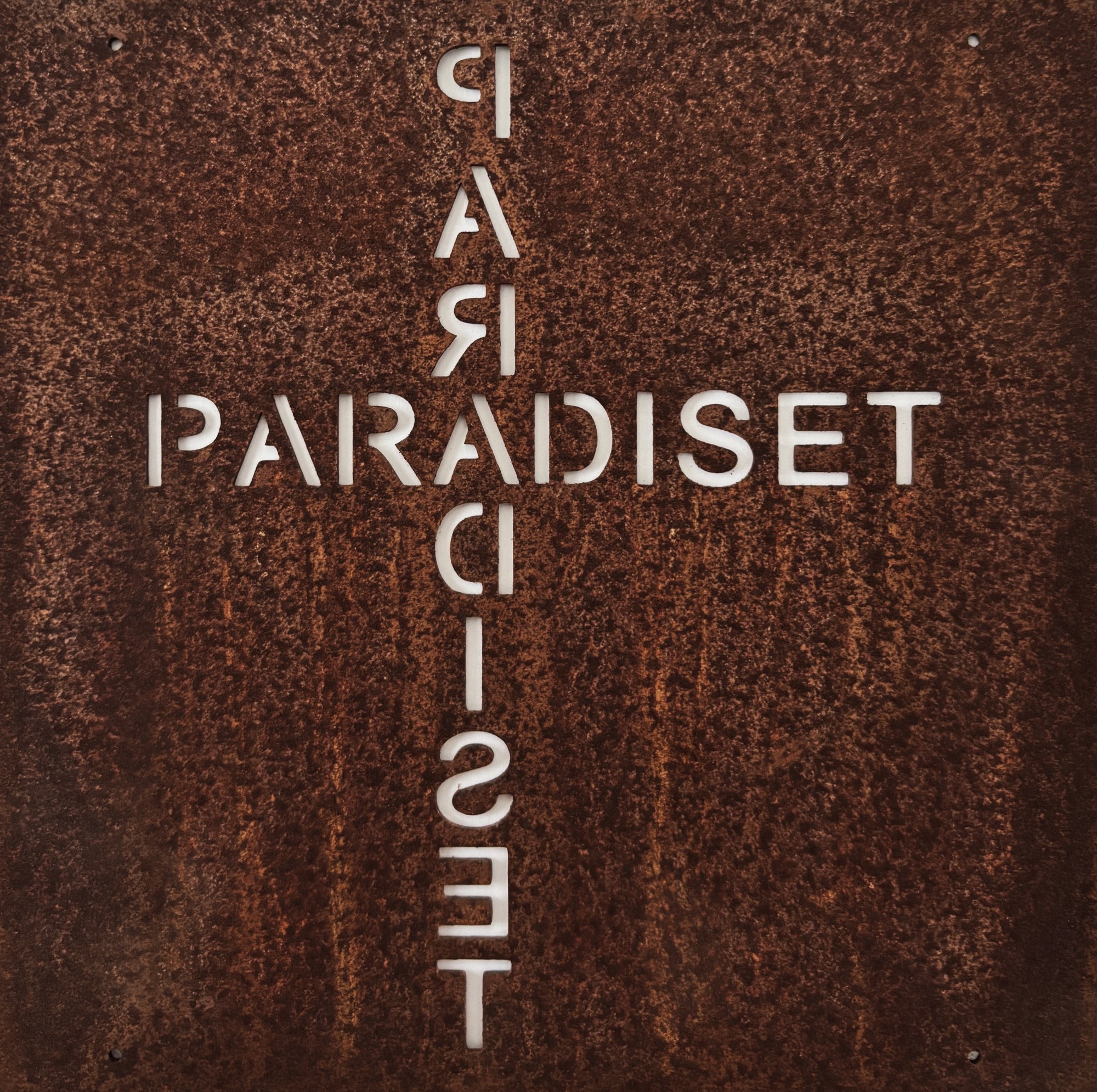 Skylt Paradiset med ståltråd (passar till 6936,6960,6558), till armeringsnät eller som ensam skylt/8 ST PER FÖRP
