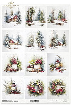 Collage med vintermotiv