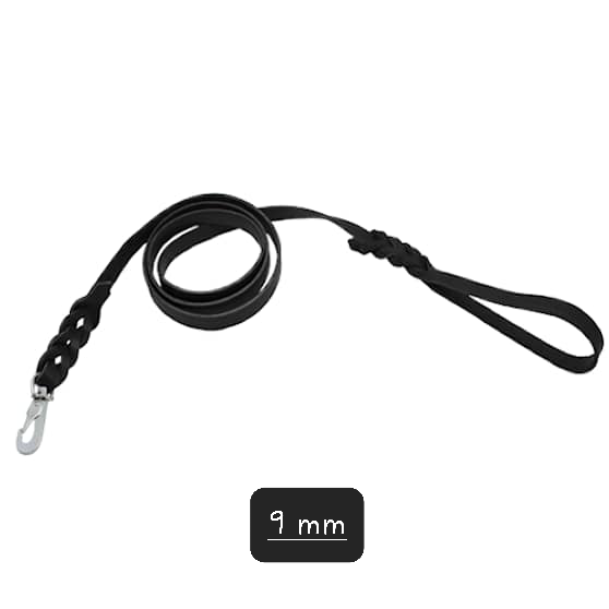 Alac Svart Läderkoppel 180cm BGB - 6,9,15,18 mm - 2
