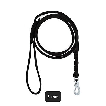 Alac Svart Läderkoppel 180cm BGB - 6,9,15,18 mm