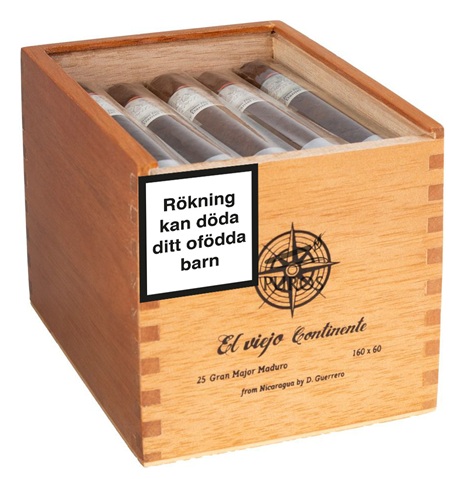 El Viejo Continente Gran Major Maduro Cigarrlåda 25-pack
