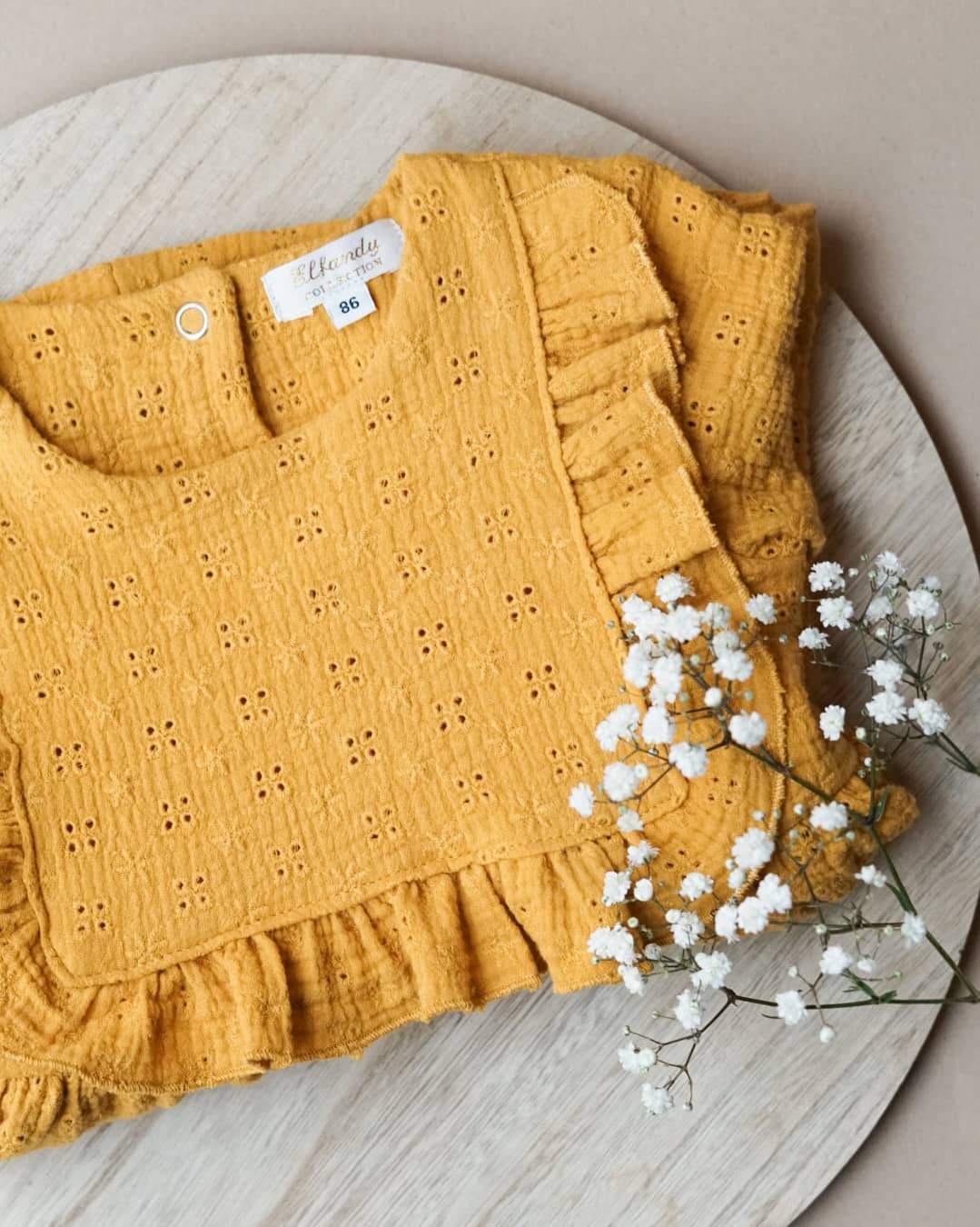 MUSLIN EMBROIDERY - MUSTARD - 3