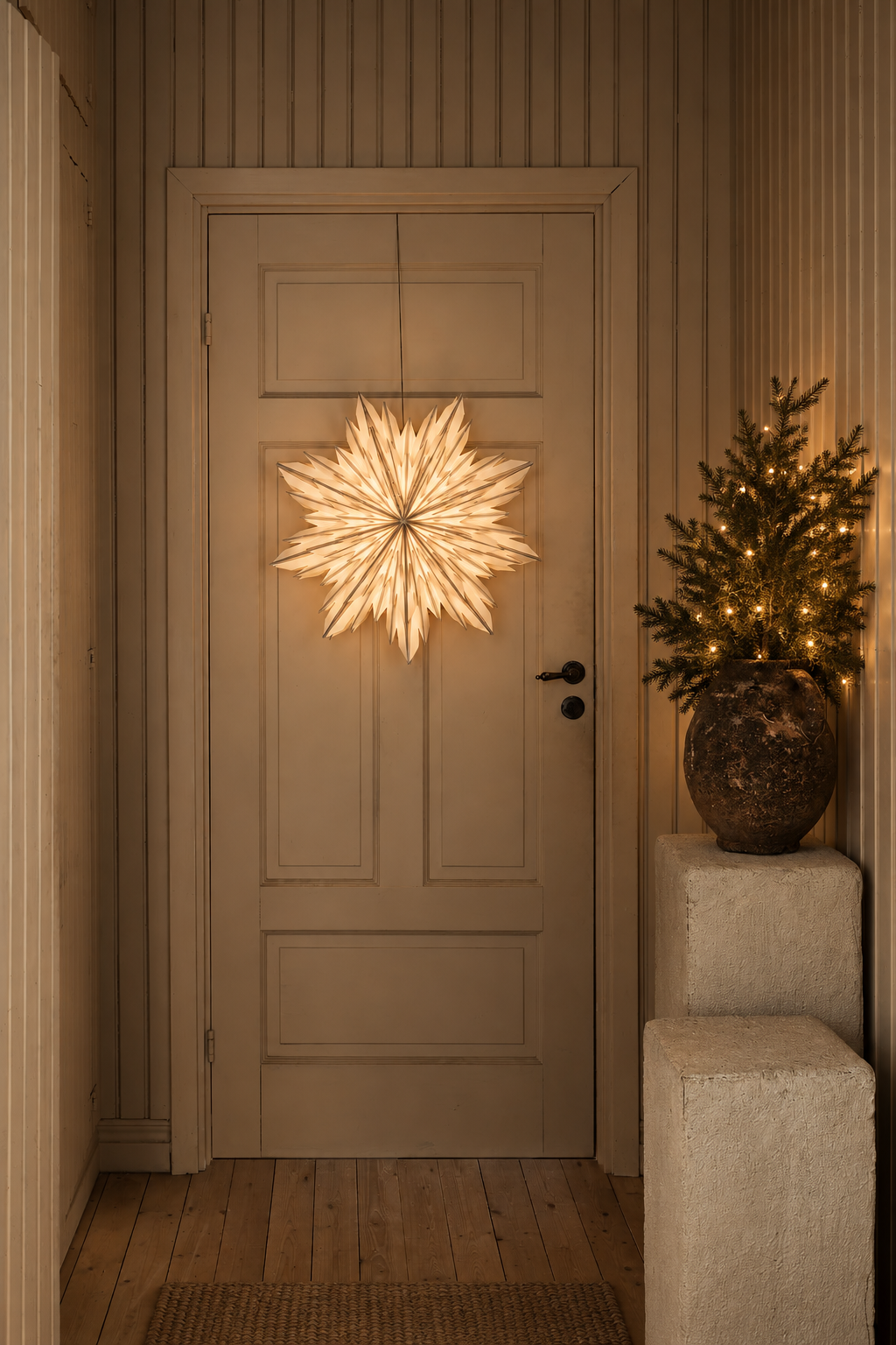 Adventsstjärna - Stjärna - Vit/Silver - 60 cm - Elsa - Watt & Veke - 2