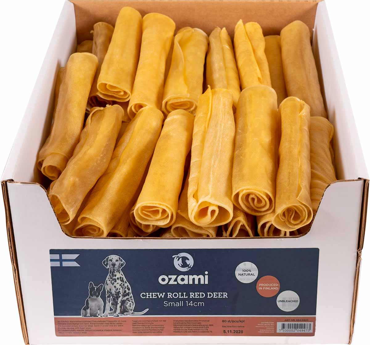 Ozami Premium Chew Roll Red Deer – tuggrulle av kronhjort S 14 c - 3