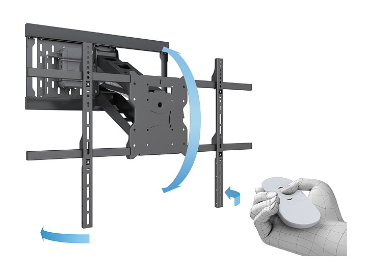M Motorized Pull Down Full Motion Flexarm 42"-86"